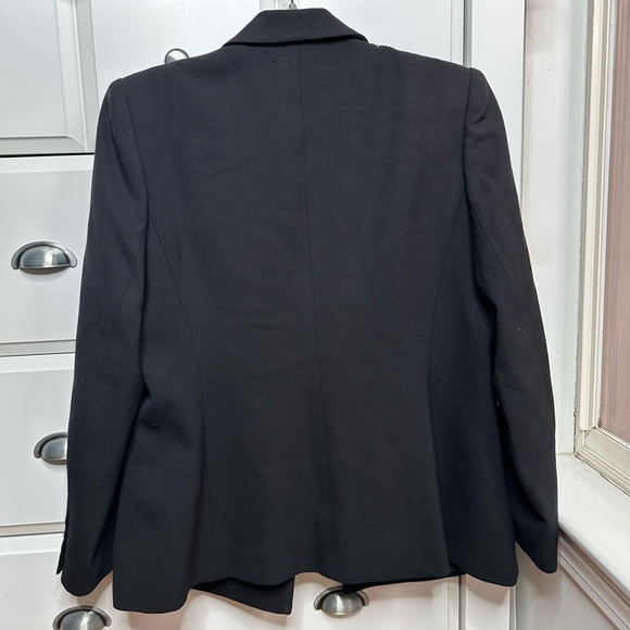 VTG‼ Saks Fifth Avenue Folio Black Wool 1-Button Blazer USA Size Large - Picture 2 of 4